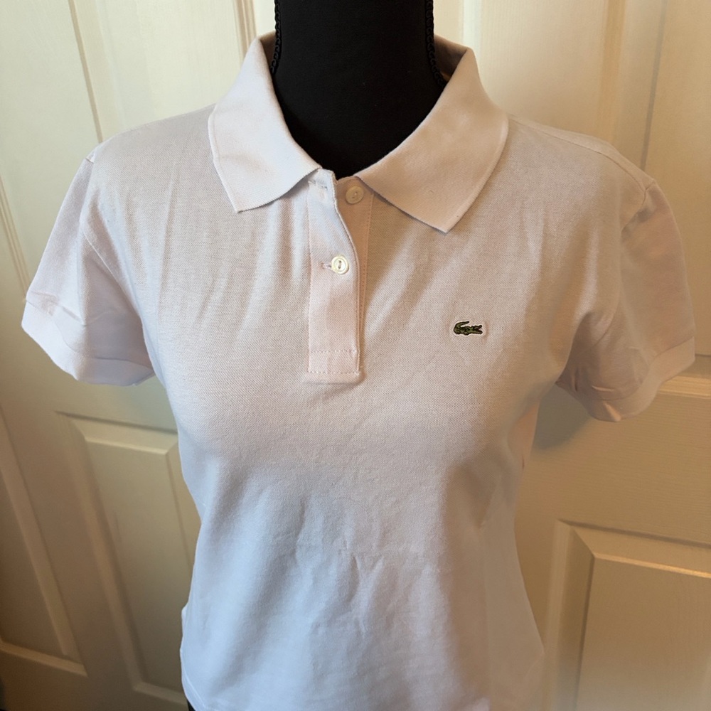 Lacoste Women's White Polo Shirt size 36